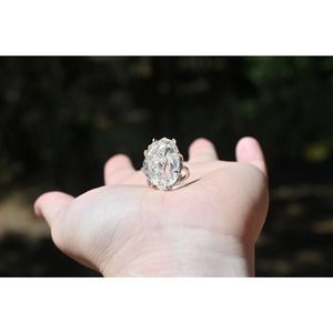 Timeless Raw Stone Engagement Ring